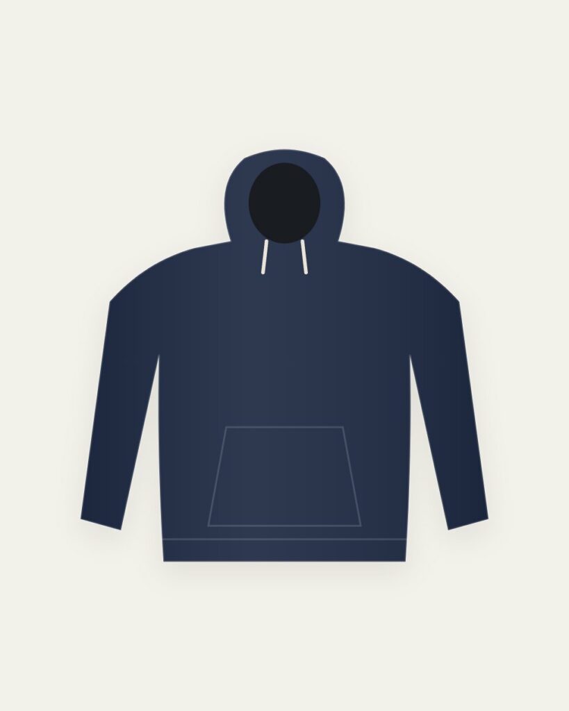 Hoodie – Marinblå