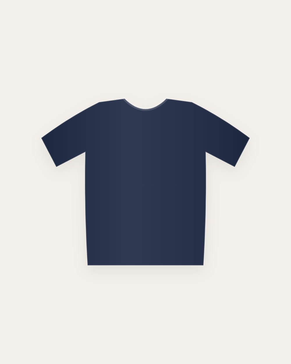 T-shirt – Marinblå